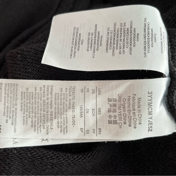 Armani Exchange Block Logo Black Crewneck Sweatshirt - Picture 5 of 5